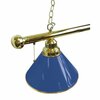 Holland Bar Stool Co Royal Blue 3 Shade Billiard Light, Brass Fixture BL3BRRoyBl